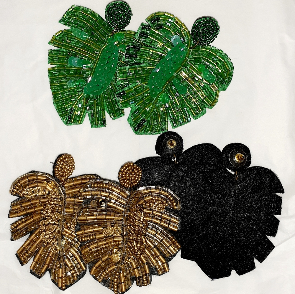 Beautiful* leaf earrings - Picture 2 of 3